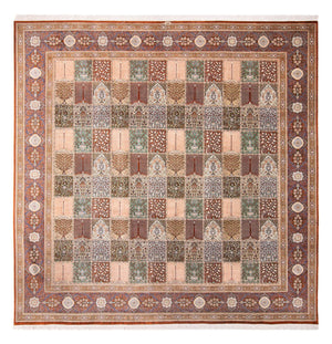 Tapis en soie - Ghom soie - Premium carré  - 302 x 297 cm - multicolore