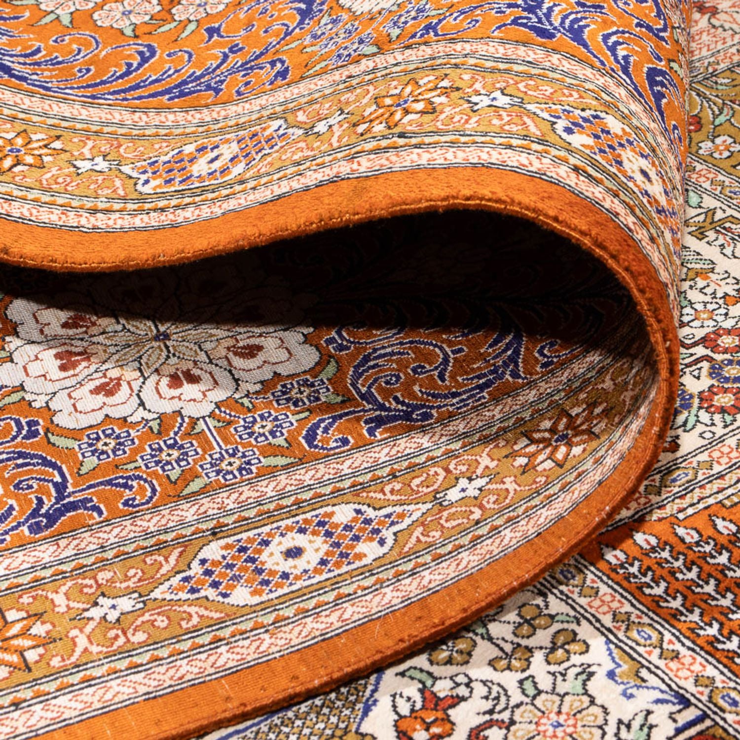 Tapis en soie - Ghom soie - Premium carré  - 302 x 297 cm - multicolore