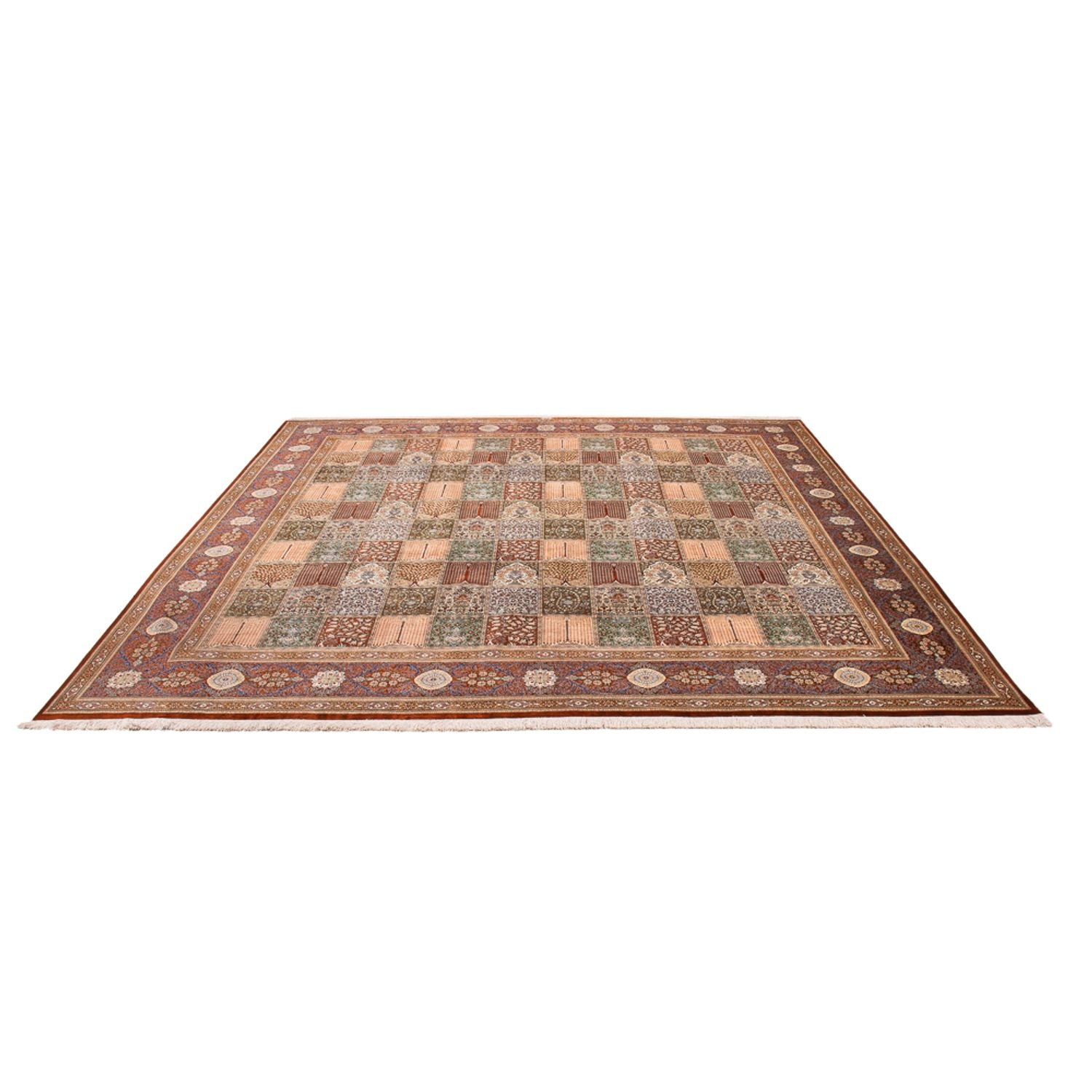 Tapis en soie - Ghom soie - Premium carré  - 302 x 297 cm - multicolore