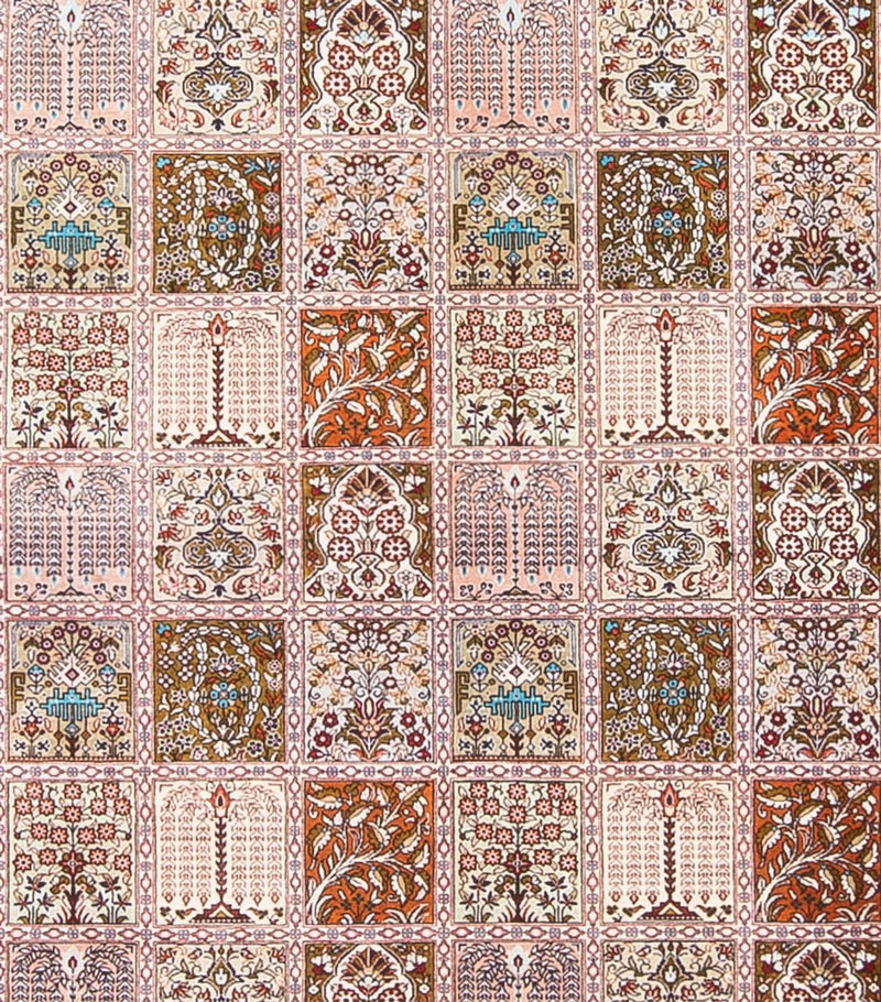 Tapis en soie - Ghom soie - Premium carré  - 250 x 250 cm - multicolore