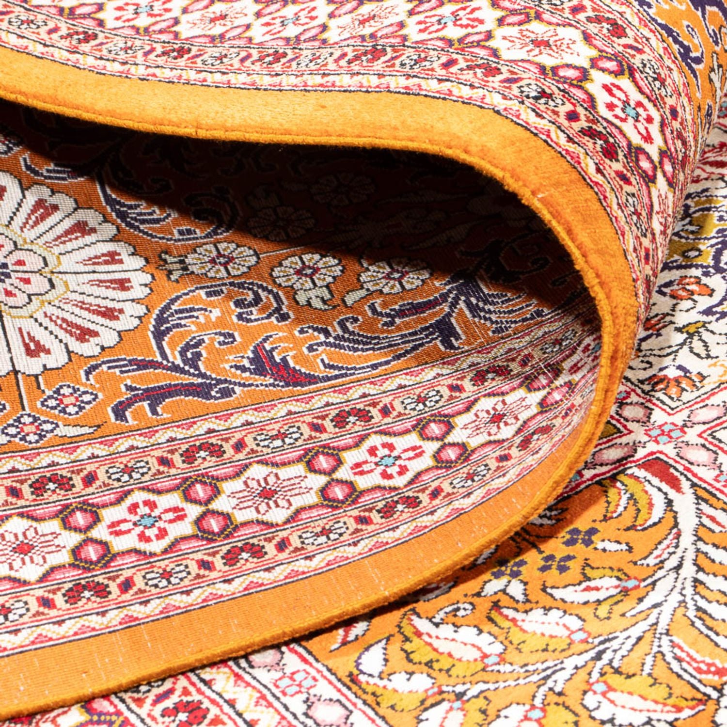 Tapis en soie - Ghom soie - Premium carré  - 250 x 250 cm - multicolore