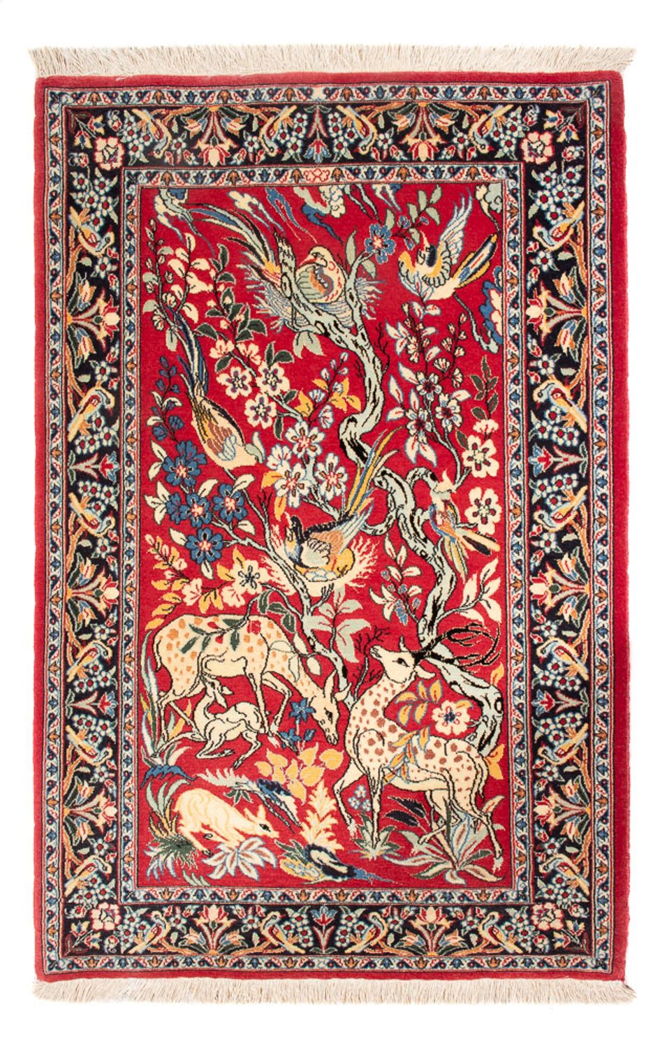 Perserteppich - Isfahan - Premium - 110 x 74 cm - rot