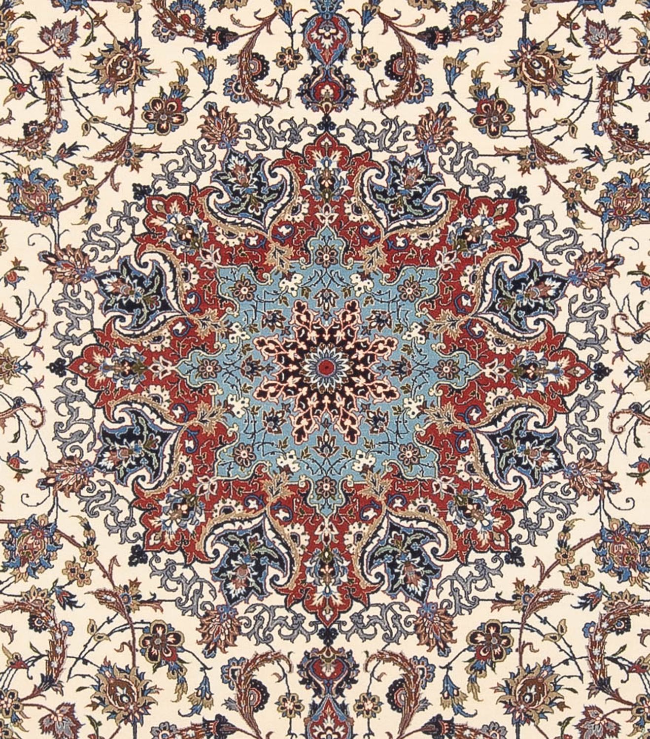Tapis persan - Isfahan - Premium - 350 x 240 cm - crème