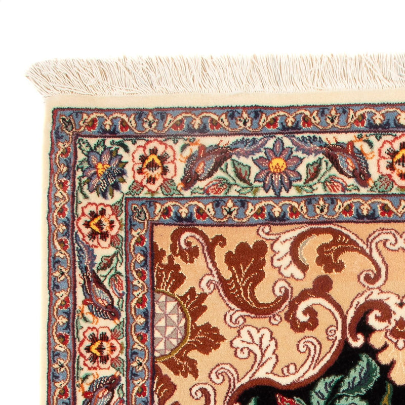 Tapis persan - Isfahan - Premium - 105 x 70 cm - bleu foncé