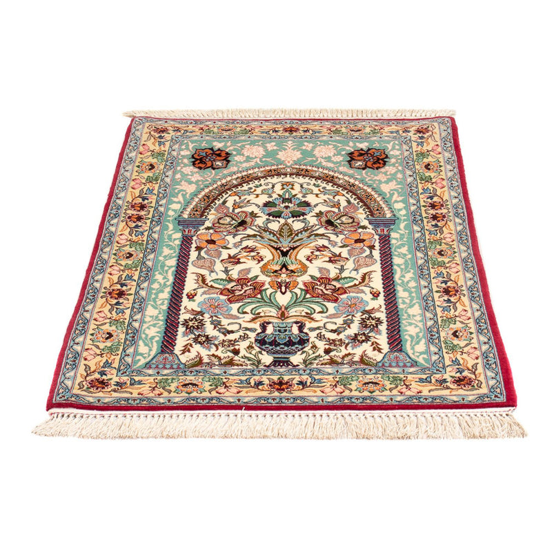 Tapis persan - Isfahan - Premium - 103 x 70 cm - vert