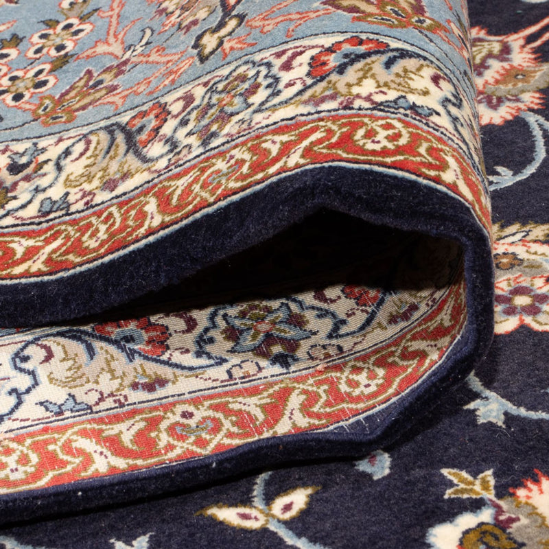 Tapis persan - Isfahan - Premium - 355 x 255 cm - bleu foncé