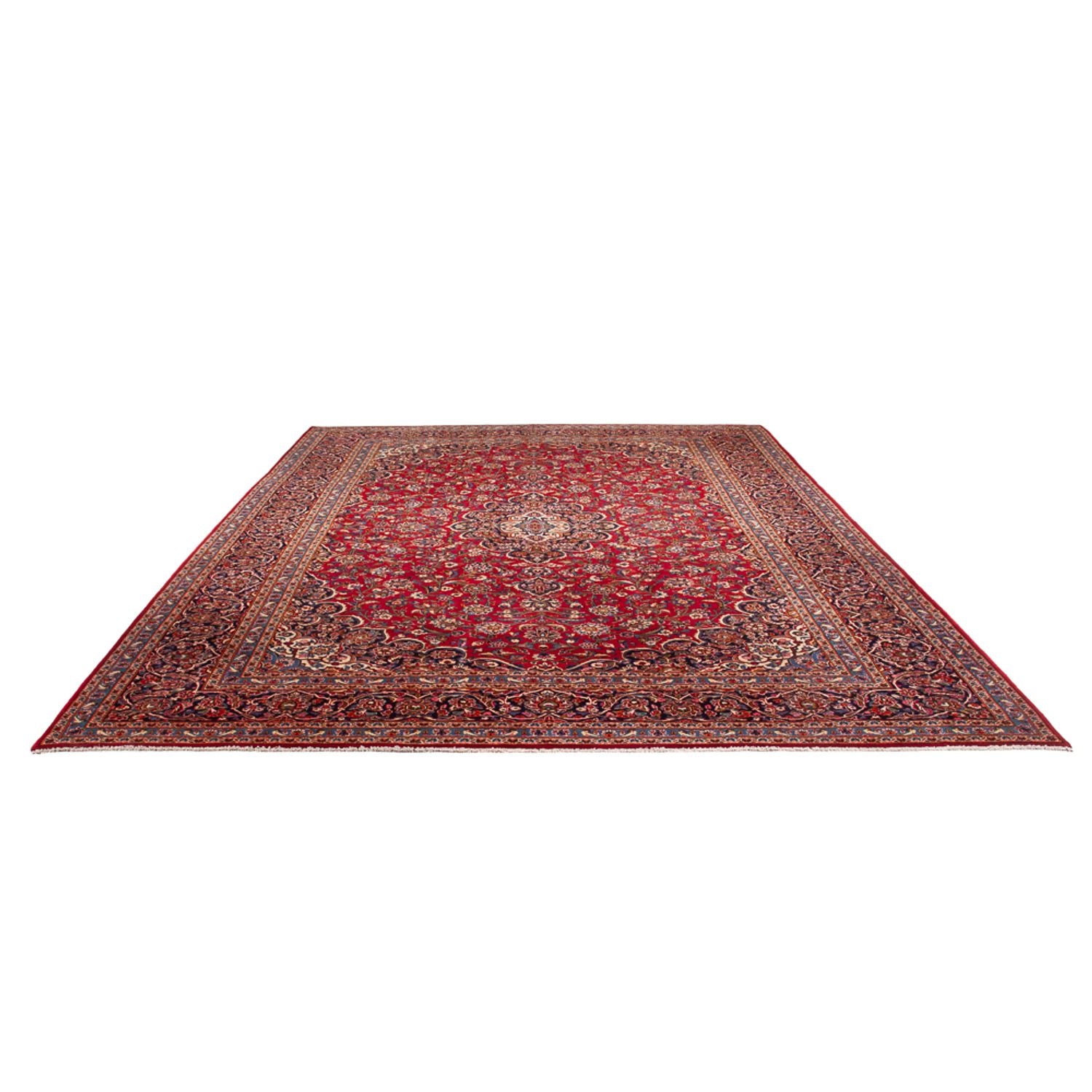 Tapis persan - Keshan - 394 x 295 cm - rouge