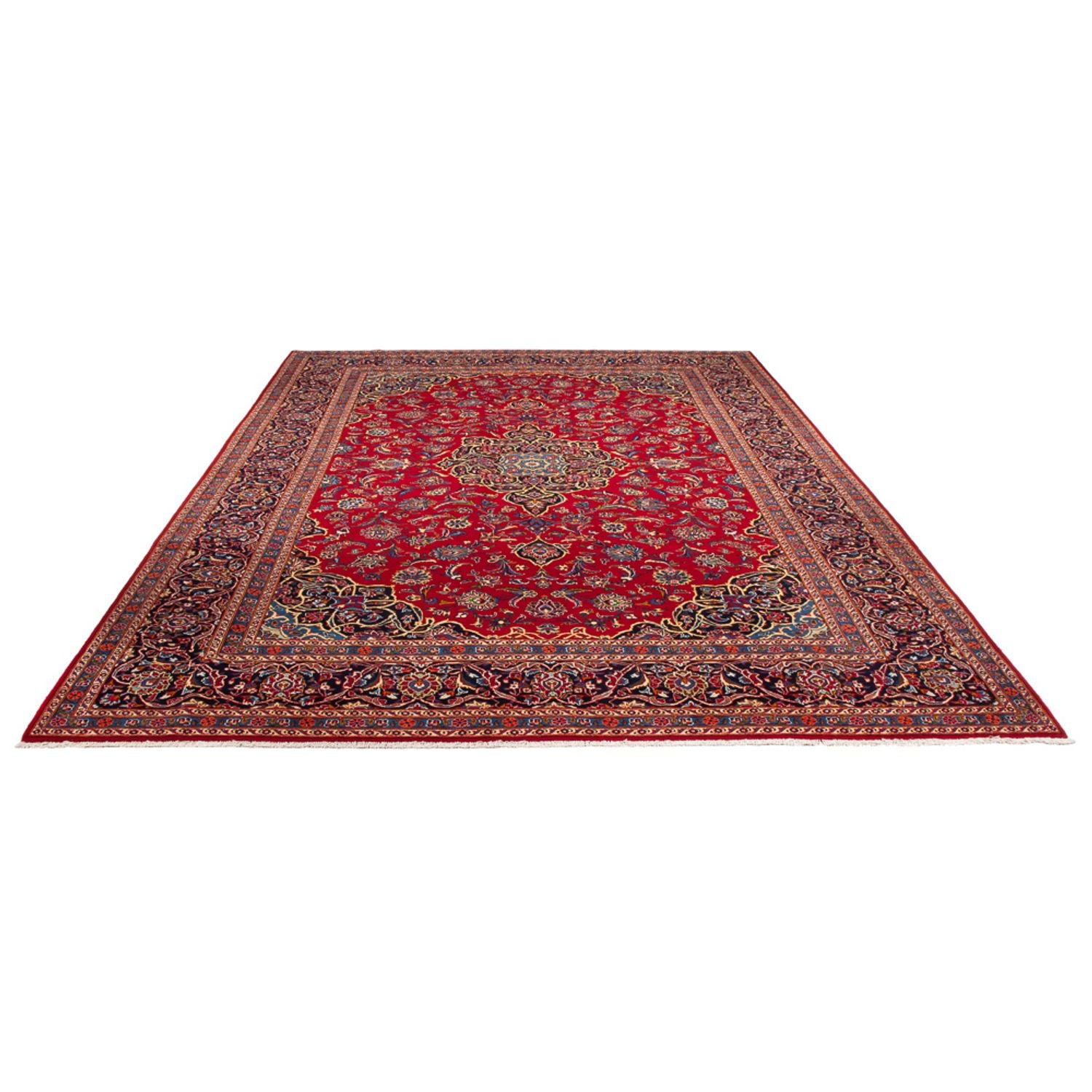 Tapis persan - Keshan - 412 x 290 cm - rouge