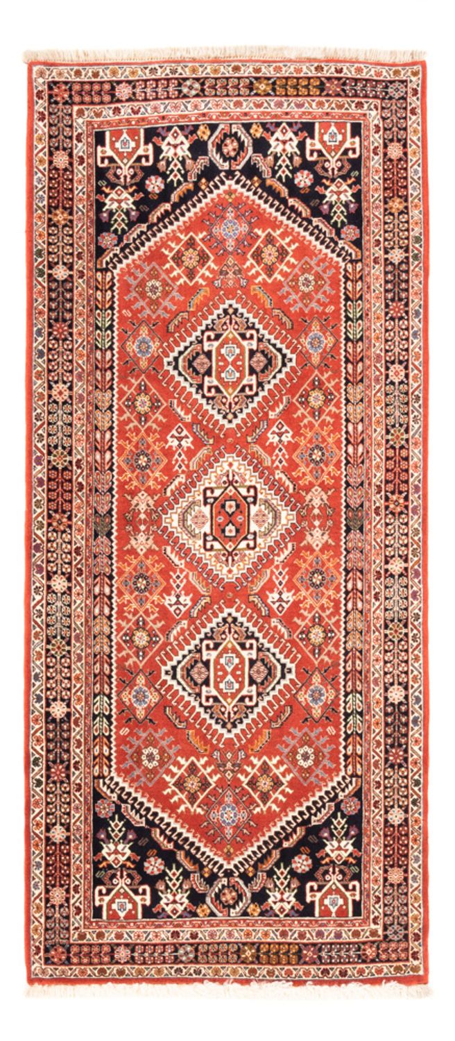Tapis de couloir Tapis Gabbeh - Persan Kashkuli - 206 x 87 cm - orange