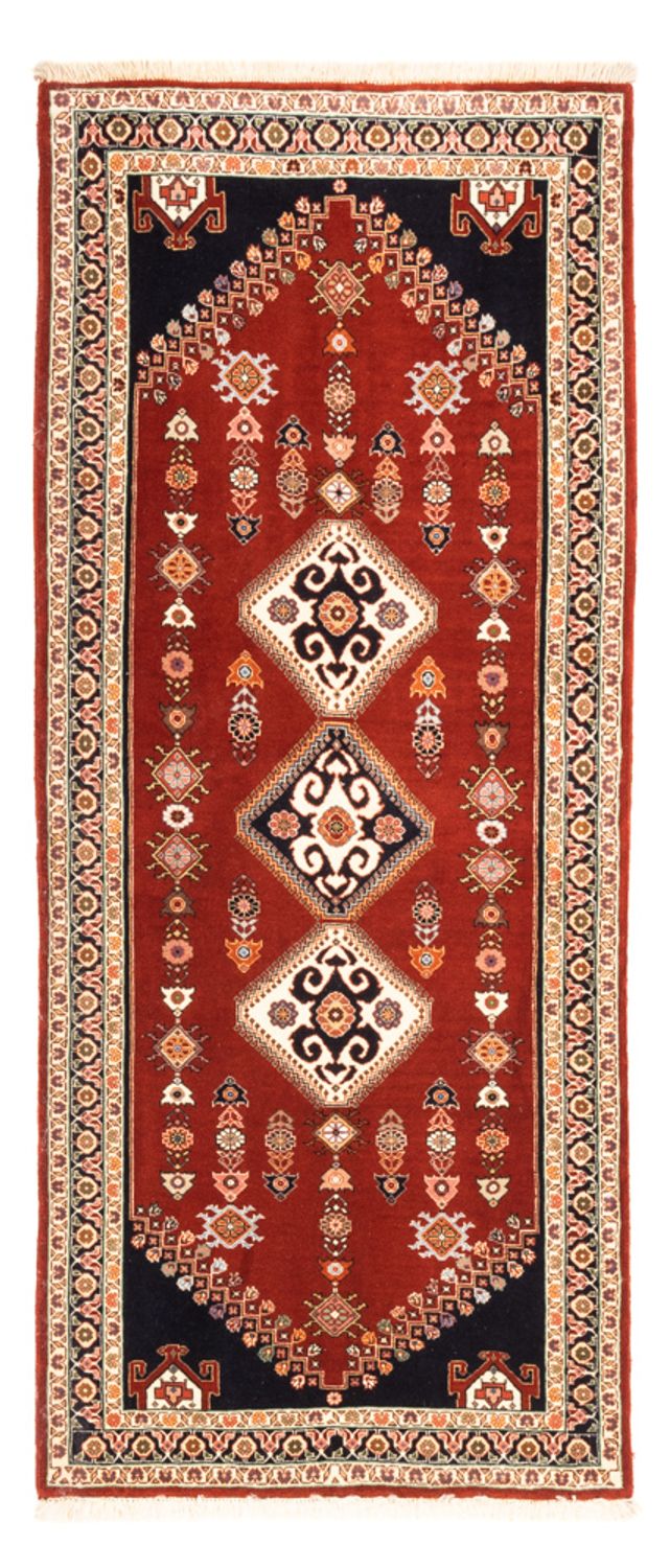 Tapis de couloir Tapis Gabbeh - Persan Kashkuli - 198 x 86 cm - rouge