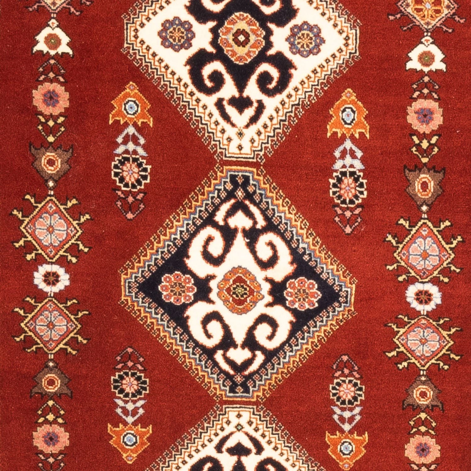 Tapis de couloir Tapis Gabbeh - Persan Kashkuli - 198 x 86 cm - rouge
