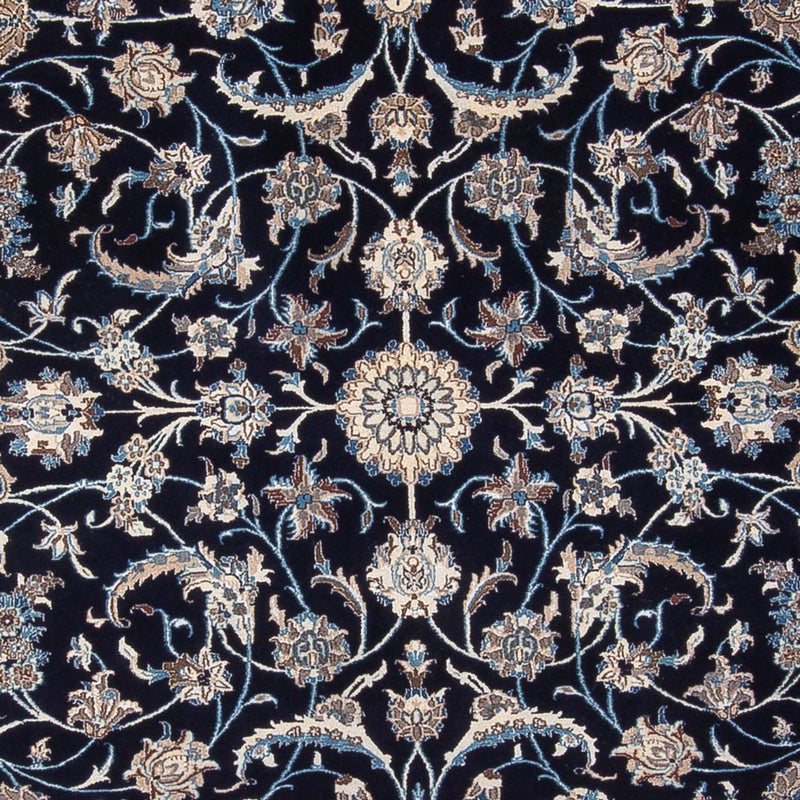 Tapis persan - Nain - 395 x 300 cm - bleu foncé