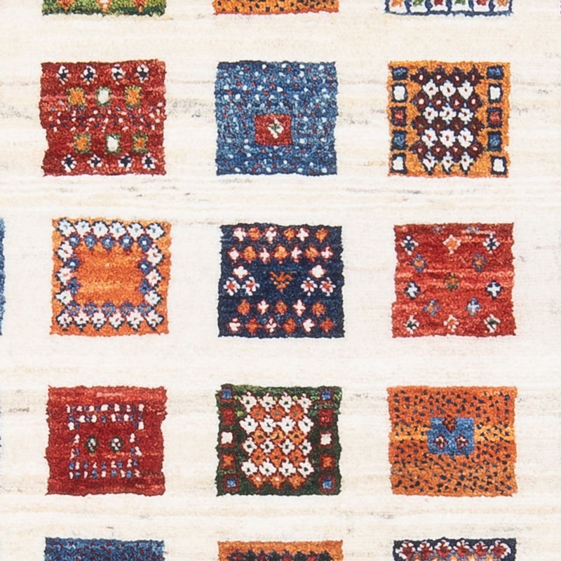 Tapis Gabbeh - Loribaft Persan - 130 x 84 cm - multicolore