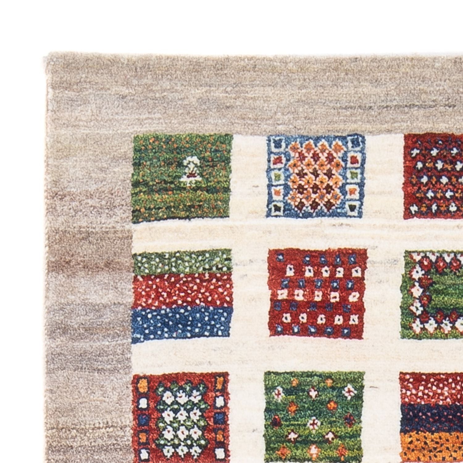 Tapis Gabbeh - Loribaft Persan - 130 x 84 cm - multicolore