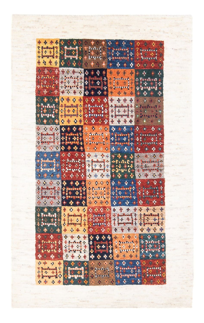 Tapis Gabbeh - Loribaft Persan - 136 x 85 cm - multicolore