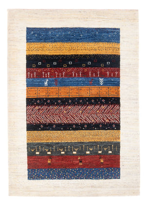 Tapis Gabbeh - Loribaft Persan - 135 x 87 cm - multicolore