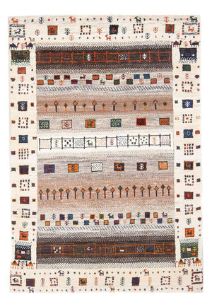 Tapis Gabbeh - Loribaft Persan - 127 x 84 cm - multicolore