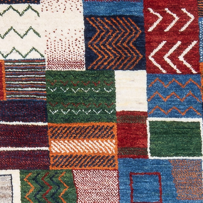 Tapis Gabbeh - Loribaft Persan - 138 x 83 cm - multicolore