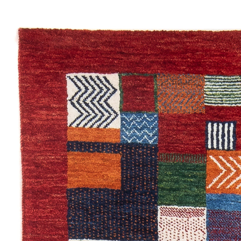 Tapis Gabbeh - Loribaft Persan - 138 x 83 cm - multicolore