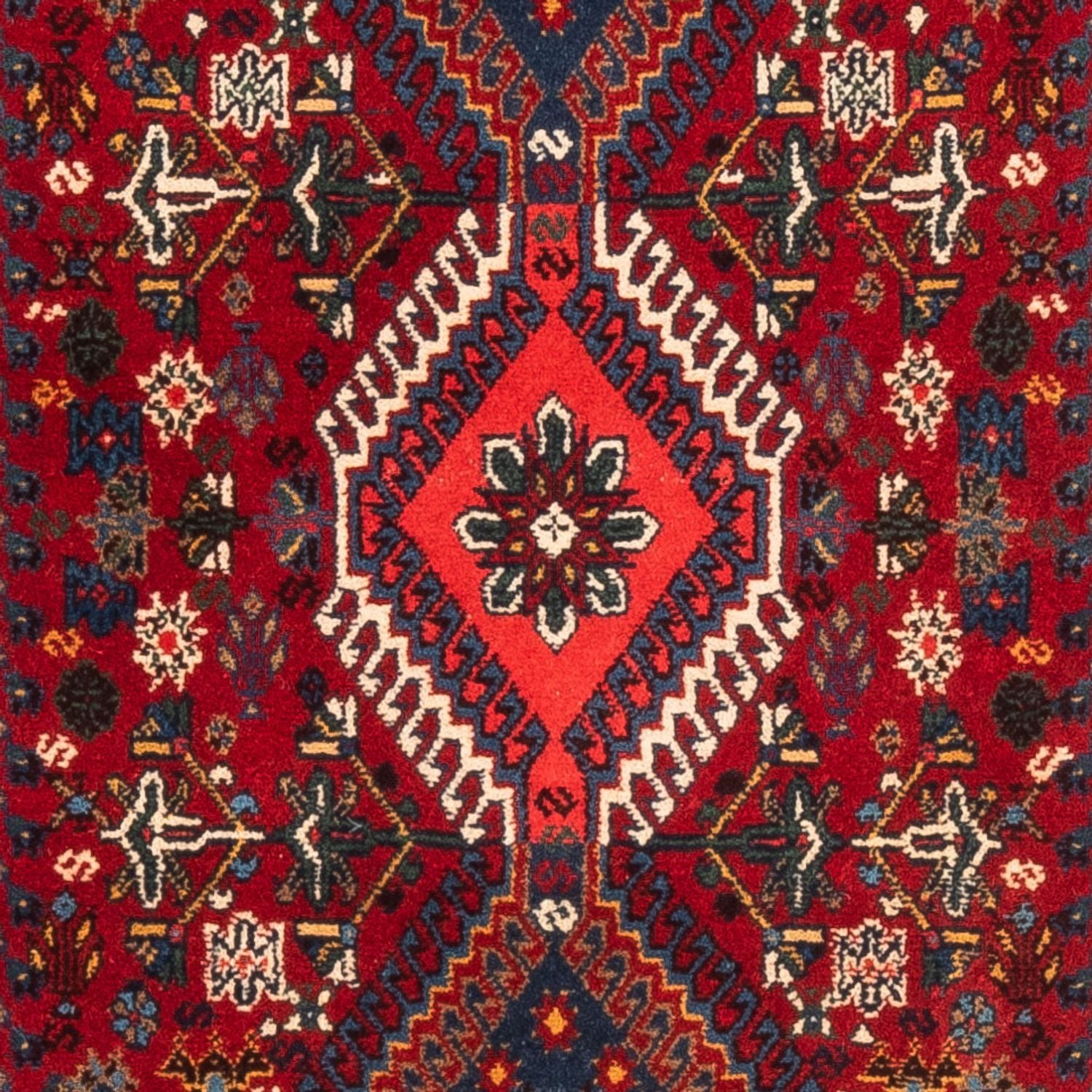 Tapis de couloir Tapis persan - Nomadic - 198 x 80 cm - rouge