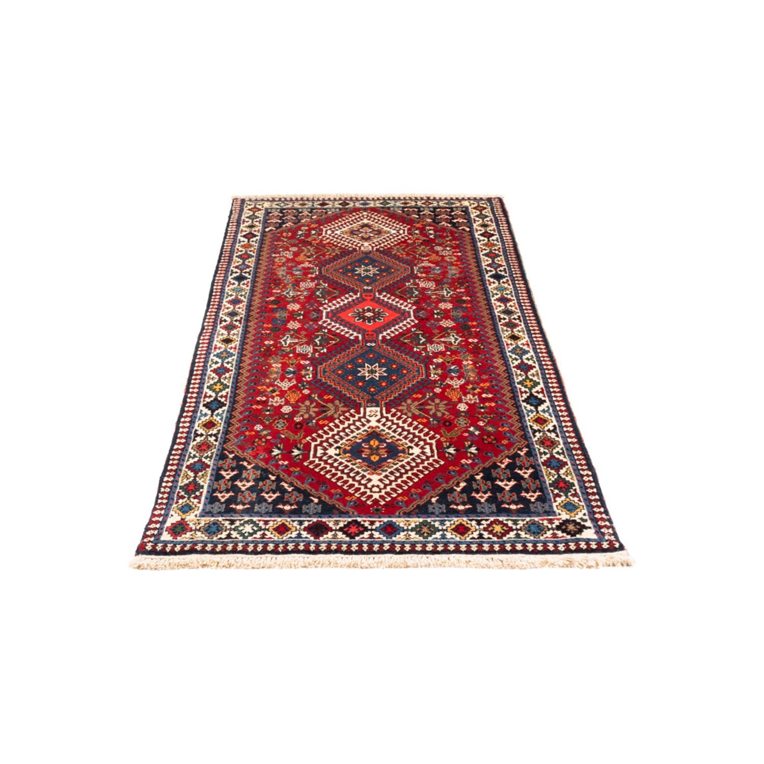Tapis de couloir Tapis persan - Nomadic - 198 x 80 cm - rouge