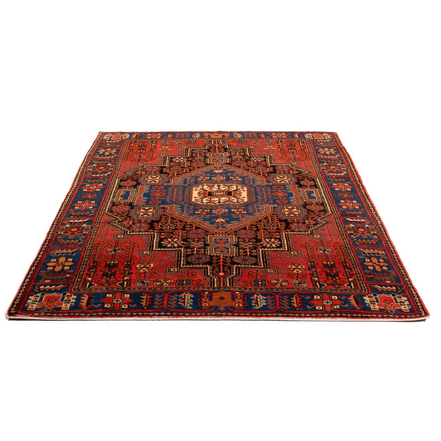 Perserteppich - Nomadic - 196 x 150 cm - blau