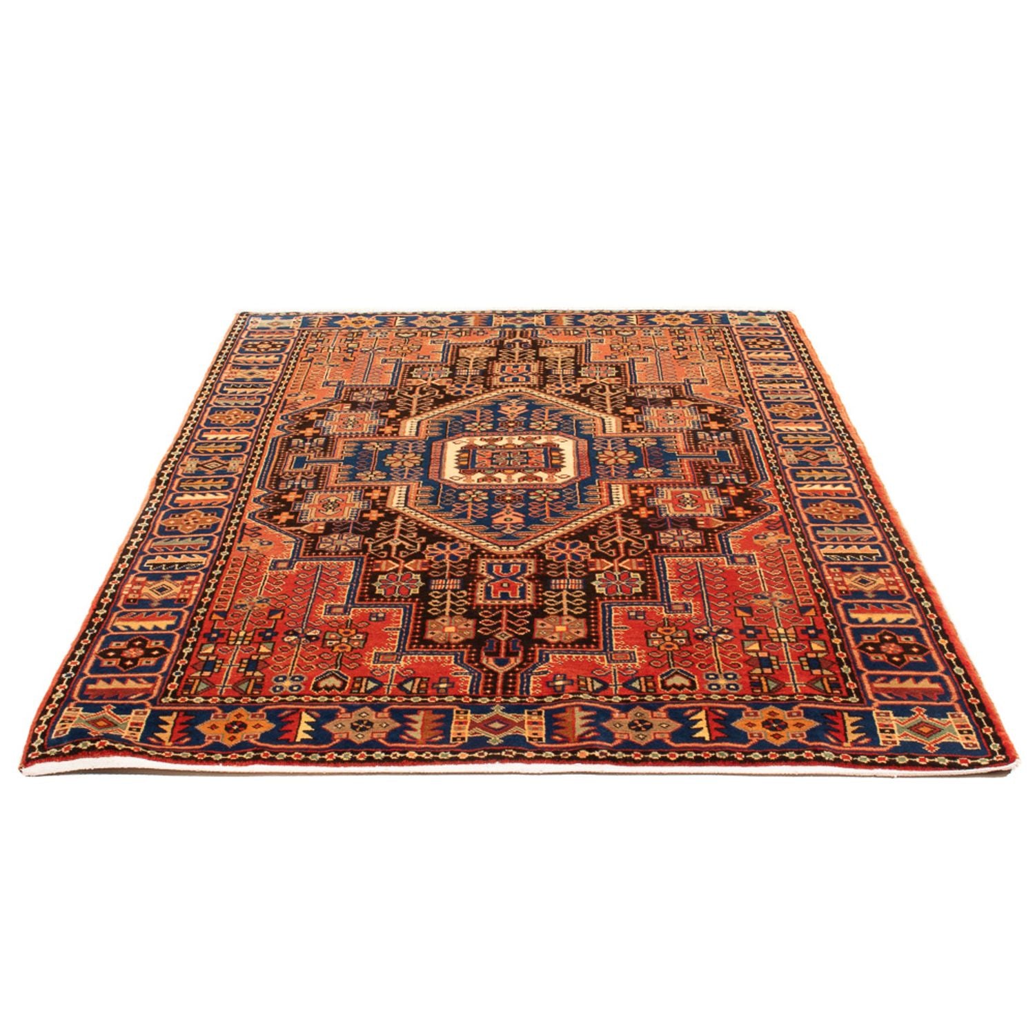 Tapis persan - Nomadic - 202 x 140 cm - bleu foncé