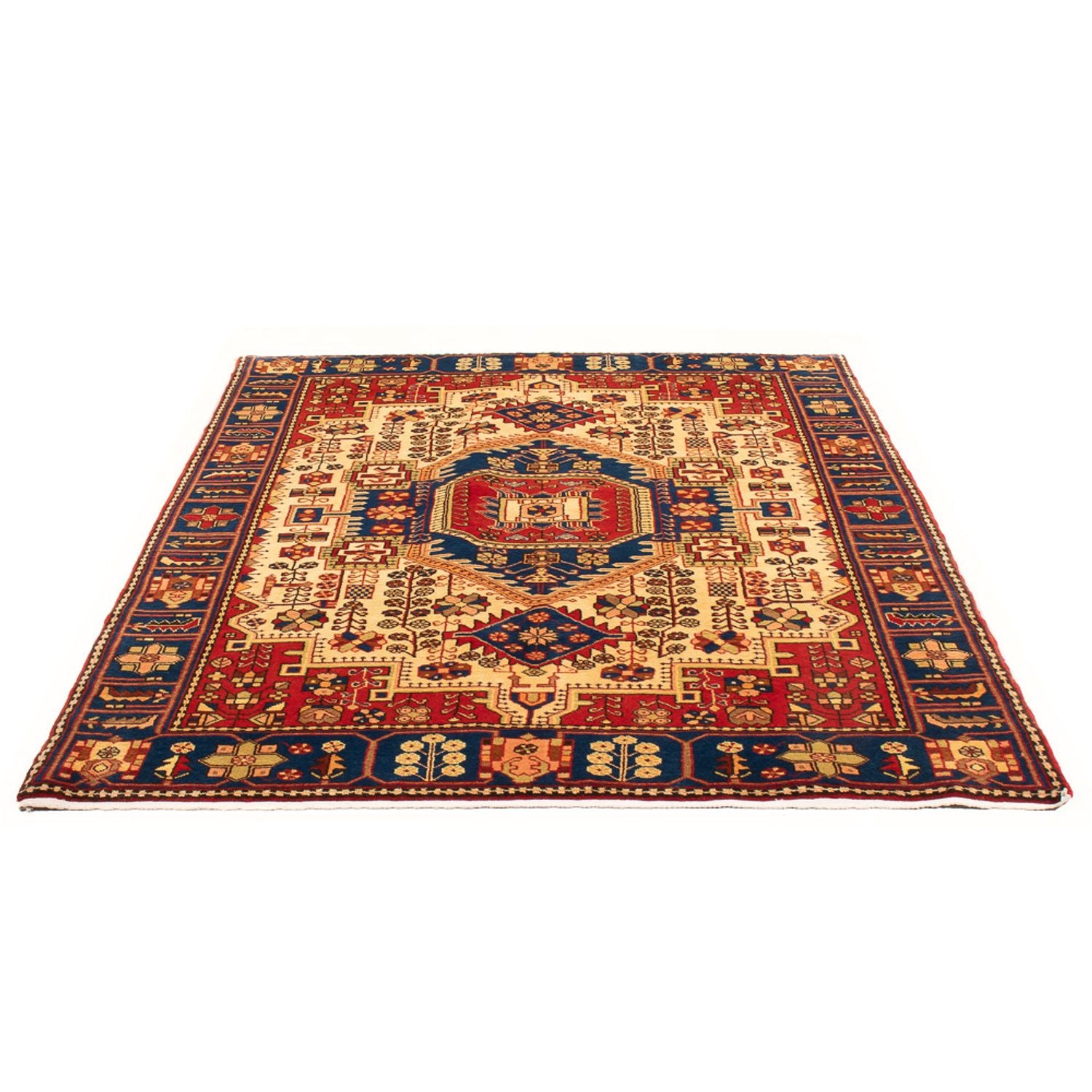 Tapis persan - Nomadic - 192 x 143 cm - bleu
