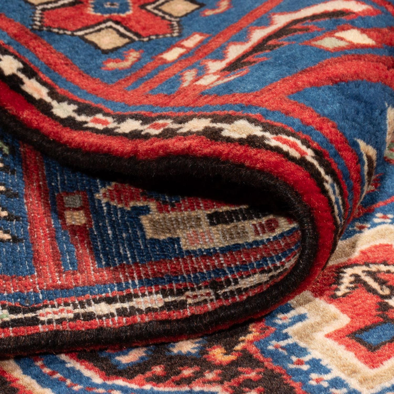 Perserteppich - Nomadic - 195 x 140 cm - blau