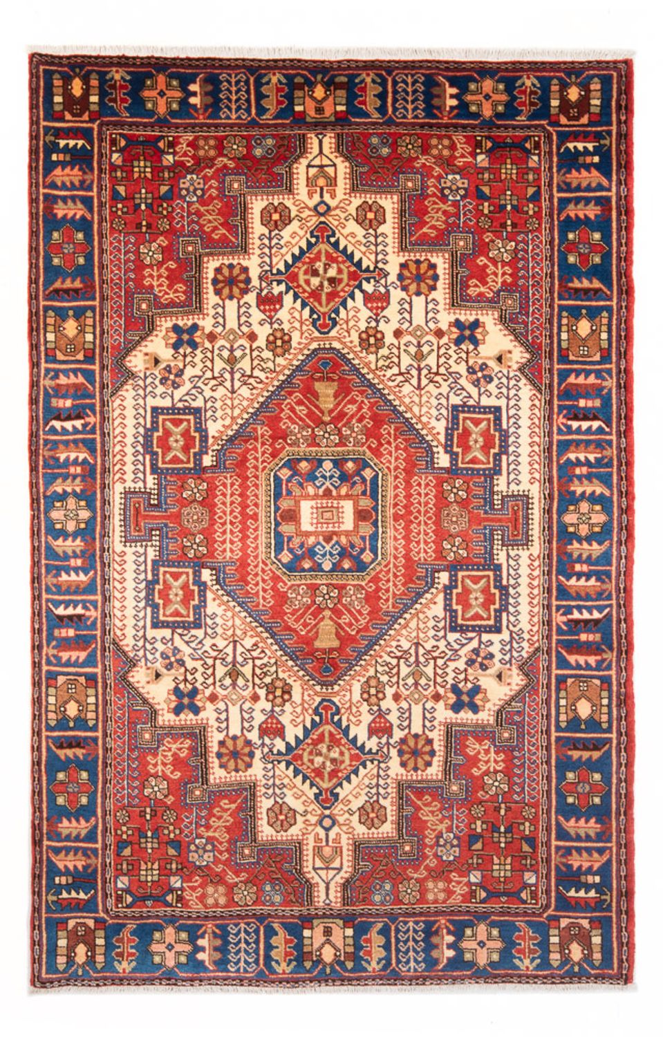 Perserteppich - Nomadic - 223 x 140 cm - rot