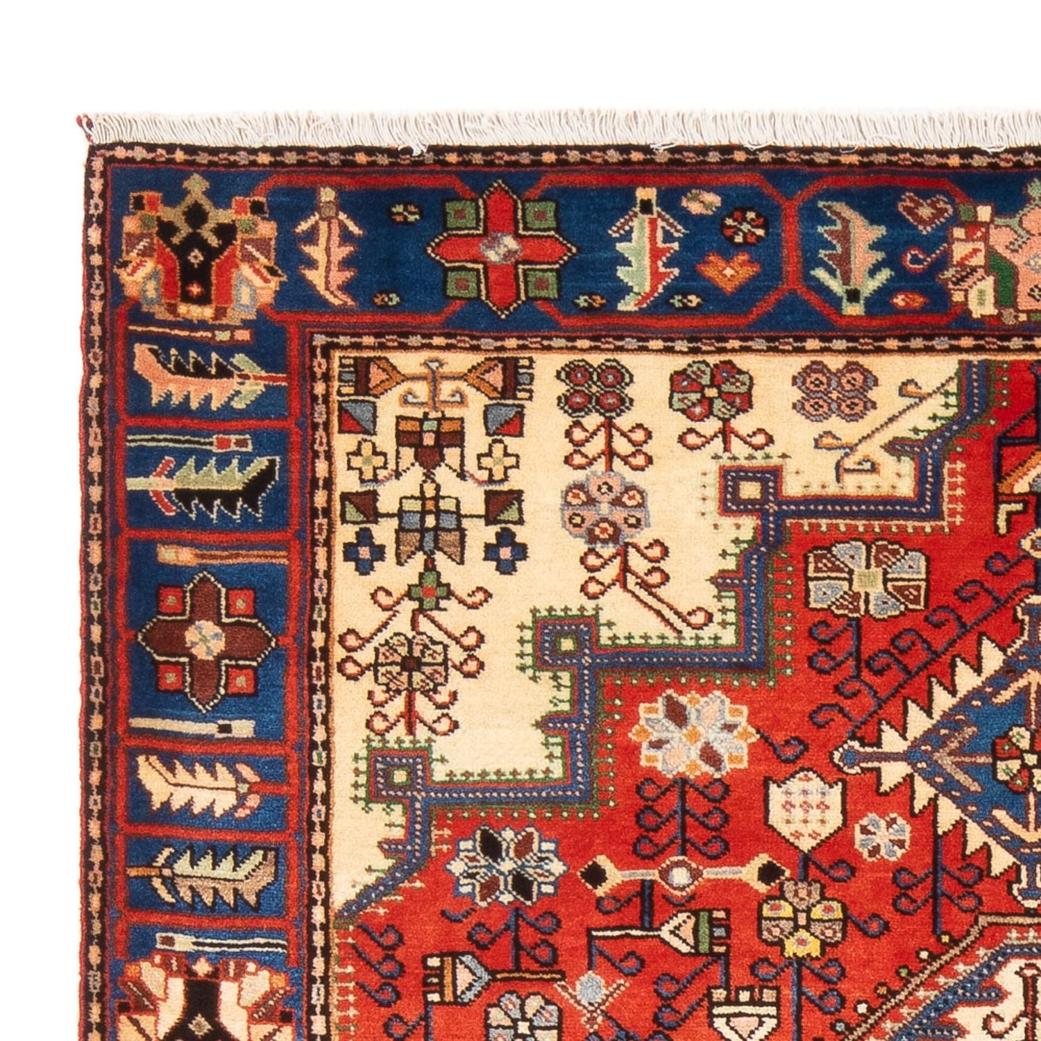 Perserteppich - Nomadic - 198 x 140 cm - hellbeige