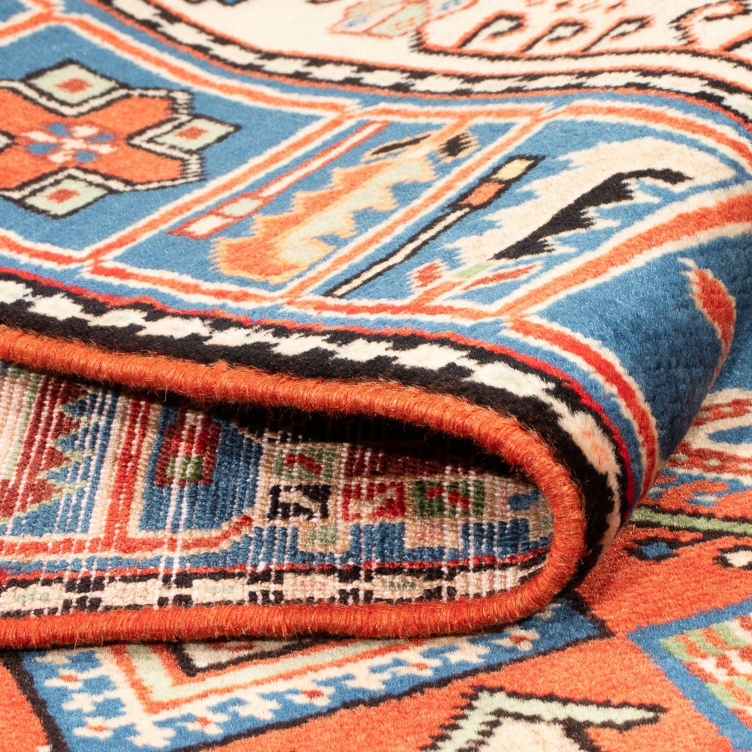Perserteppich - Nomadic - 203 x 132 cm - blau