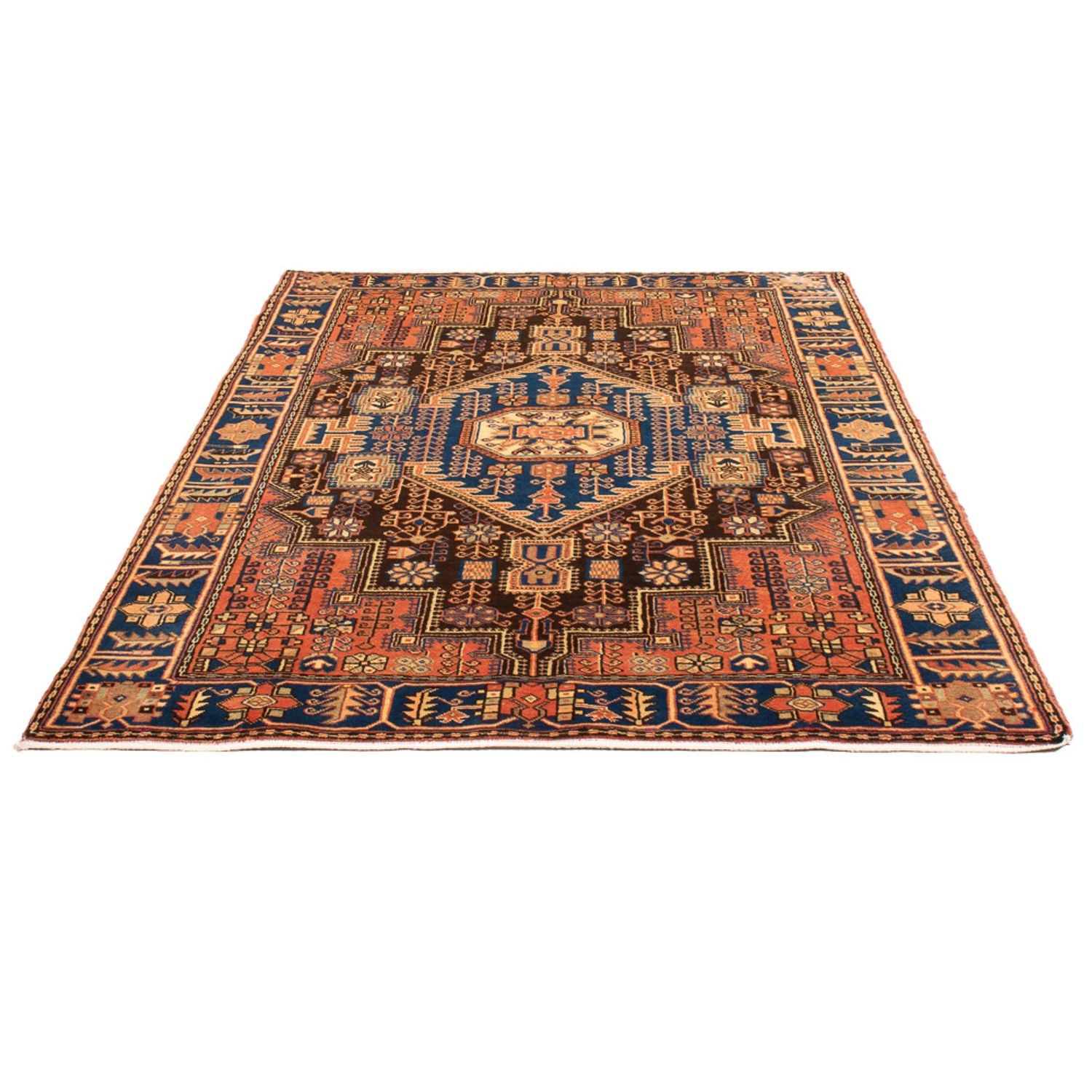 Tapis persan - Nomadic - 200 x 150 cm - bleu