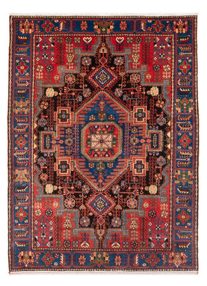 Perserteppich - Nomadic - 202 x 148 cm - bordeauxrot