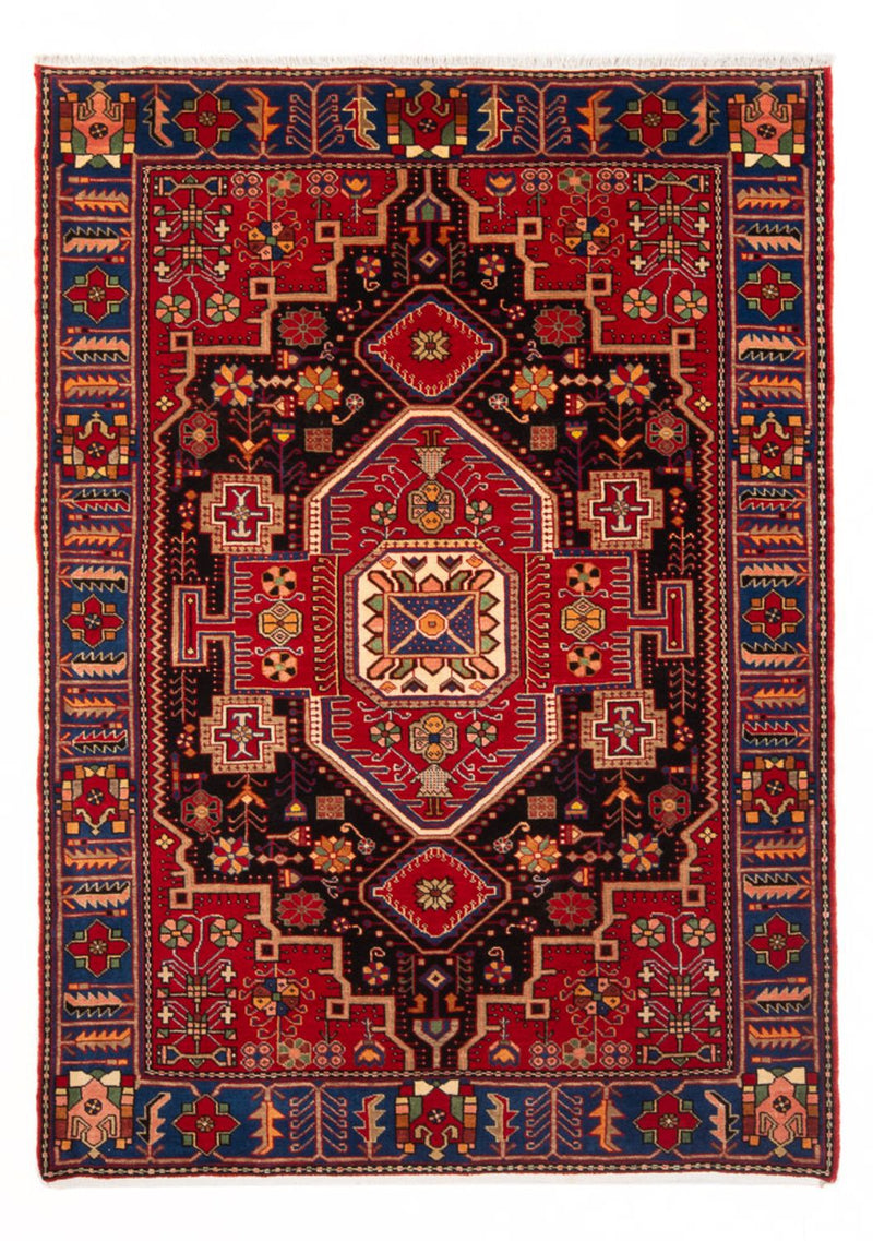 Perserteppich - Nomadic - 200 x 147 cm - bordeauxrot