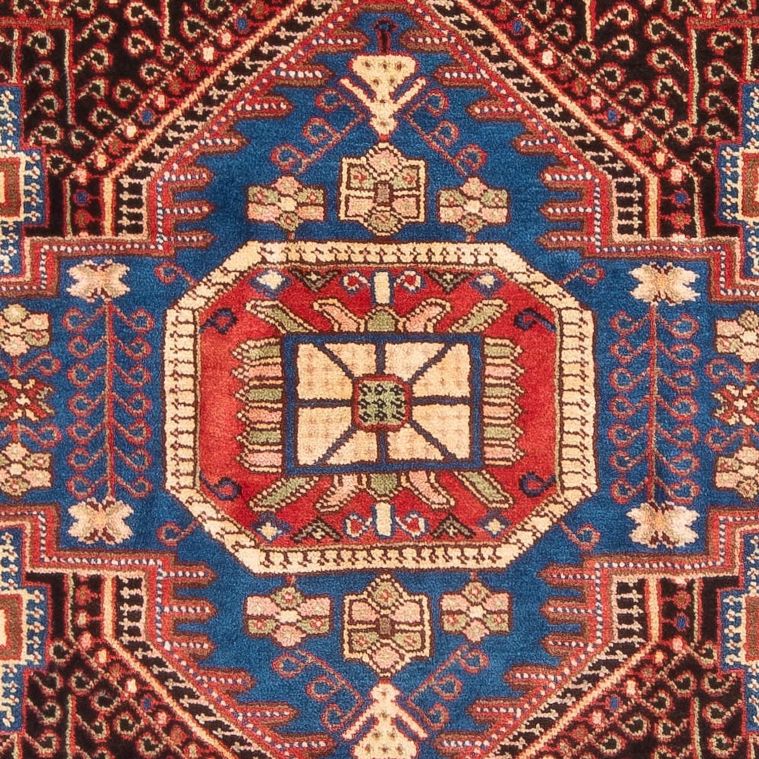 Perserteppich - Nomadic - 206 x 146 cm - bordeauxrot