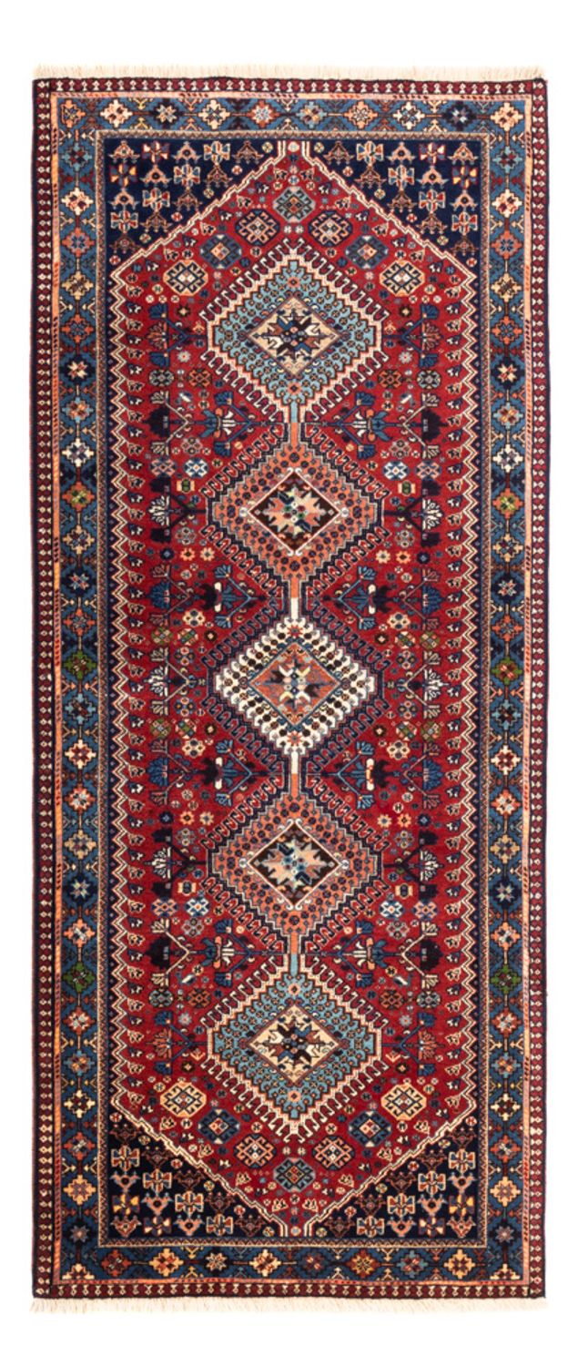 Läufer Perser - Nomadic - 218 x 76 cm - dunkelrot