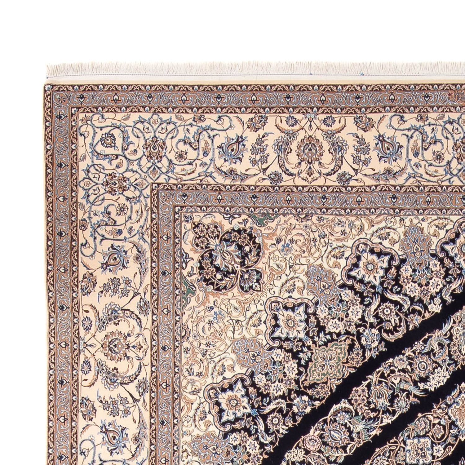 Tapis persan - Nain - 360 x 260 cm - marron clair
