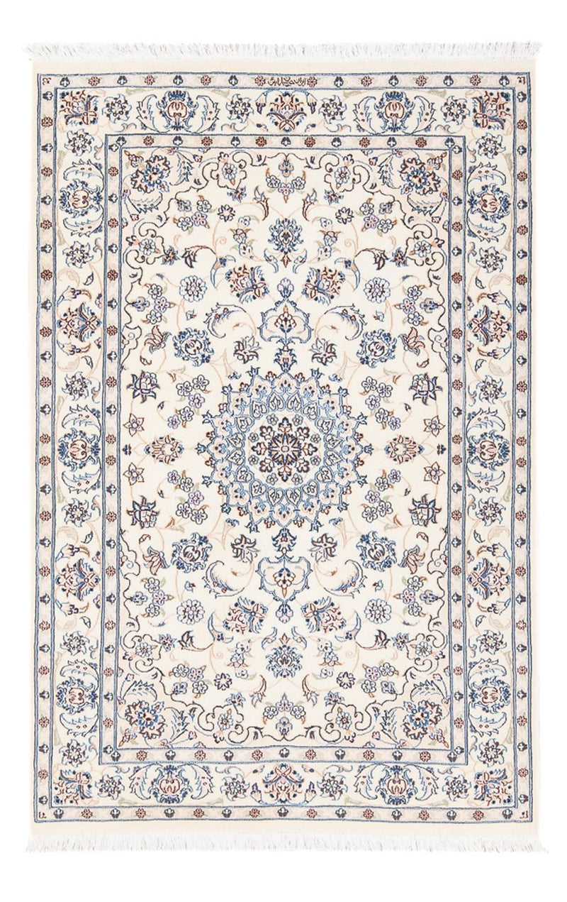 Tapis persan - Nain - Premium - 128 x 82 cm - crème