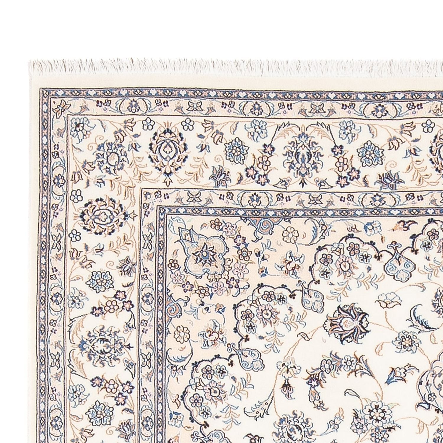Tapis persan - Nain - Premium - 207 x 150 cm - crème