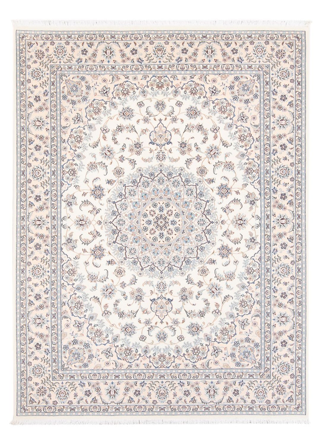 Tapis persan - Nain - Premium - 208 x 150 cm - crème