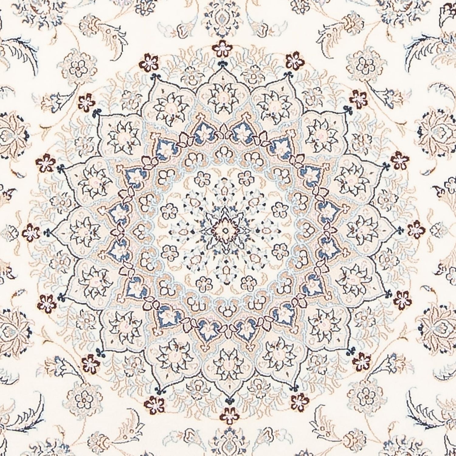 Tapis persan - Nain - Premium - 200 x 150 cm - crème
