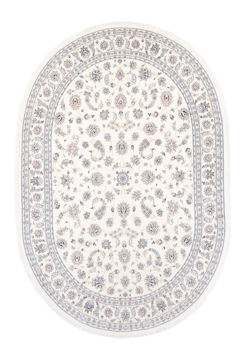 Tapis persan - Nain - Premium - 240 x 165 cm - crème