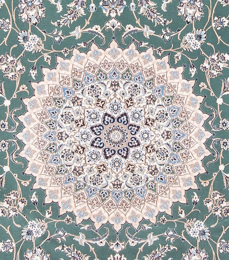 Tapis persan - Nain - Premium - 260 x 255 cm - vert