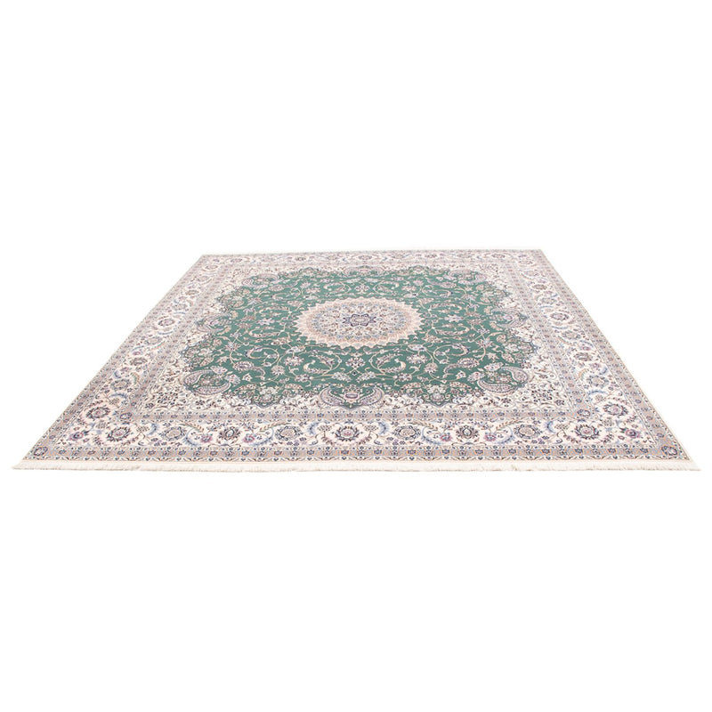 Tapis persan - Nain - Premium - 260 x 255 cm - vert