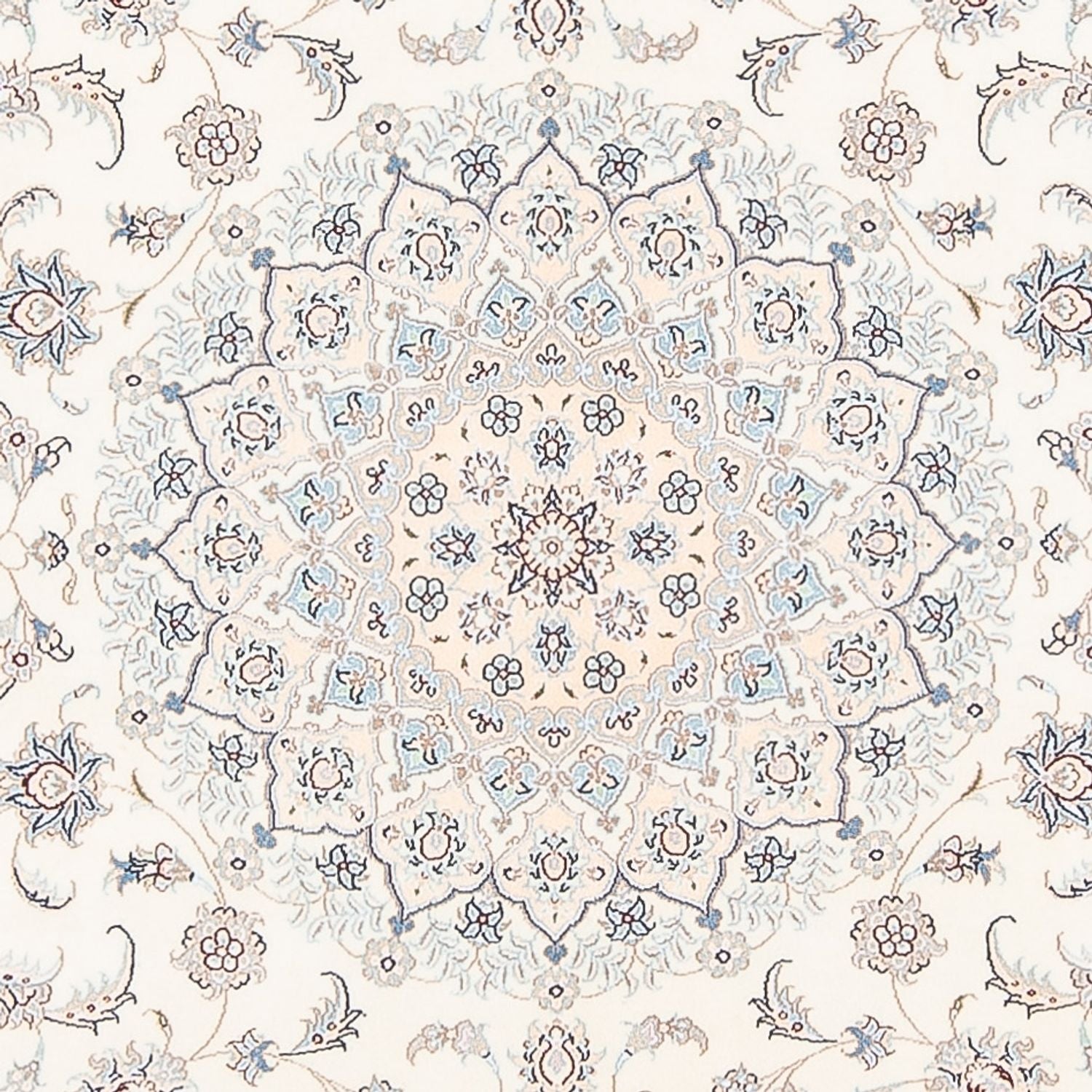 Tapis persan - Nain - Premium - 206 x 155 cm - crème