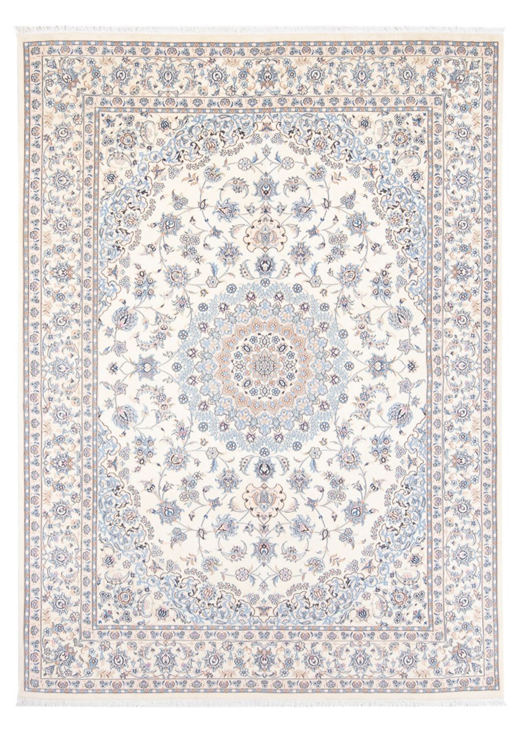 Tapis persan - Nain - Premium - 236 x 169 cm - bleu clair
