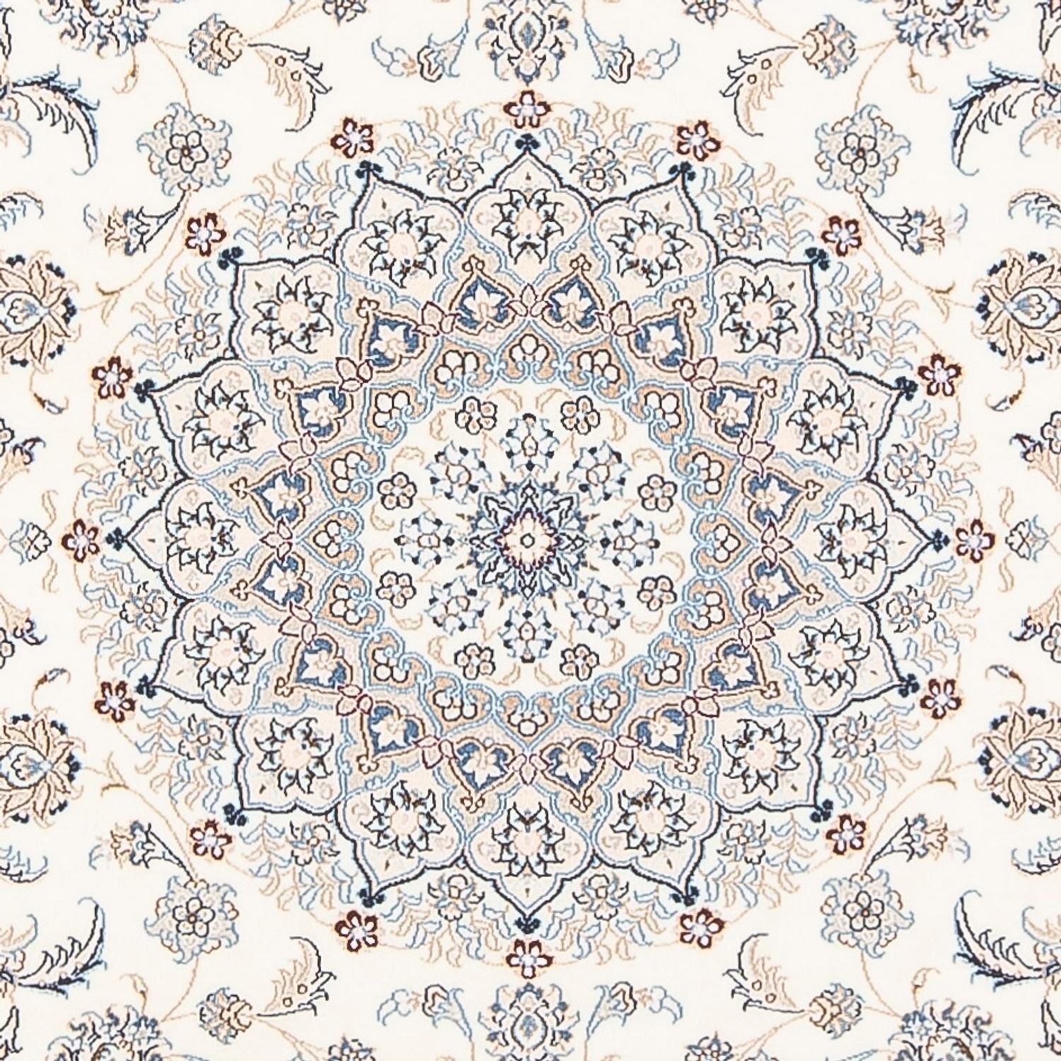 Tapis persan - Nain - Premium - 206 x 150 cm - crème