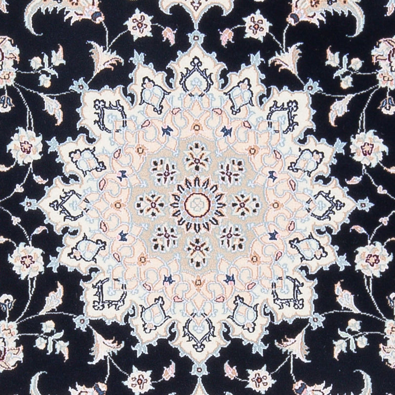 Tapis persan - Nain - Premium - 164 x 108 cm - bleu foncé