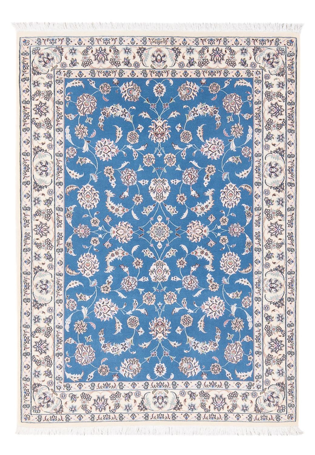 Tapis persan - Nain - Premium - 156 x 111 cm - bleu